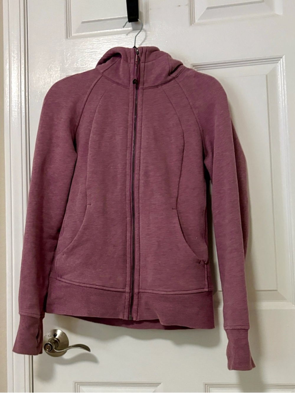 Lululemon Scuba Full Zip-Up Hoodie Beautiful Heathered Mauve